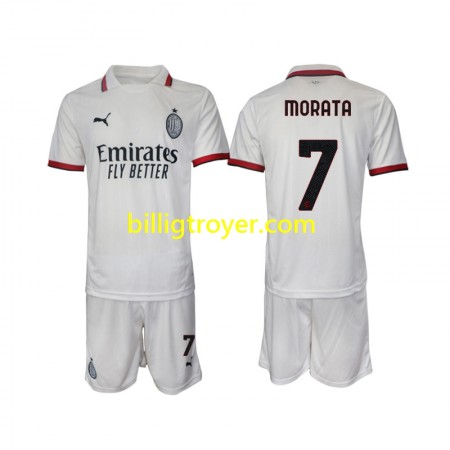 Billige Fotballdrakter AC Milan Morata 7 Barn Bortedraktsett 2024/25 Kortermet
